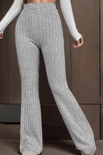 Casual High Waist Flare Pants