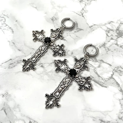 Large Cross Earrings