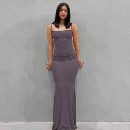 Women's Sexy Spaghetti Strap Maxi Dress