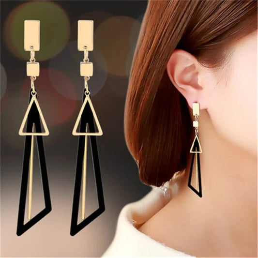 Geometric Drop Earrings