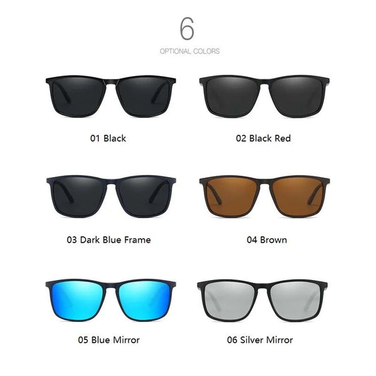 Square Polarized Sunglasses